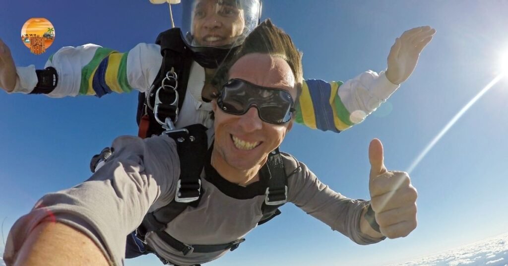 The Sky Diving At Palm Jumeirah Process