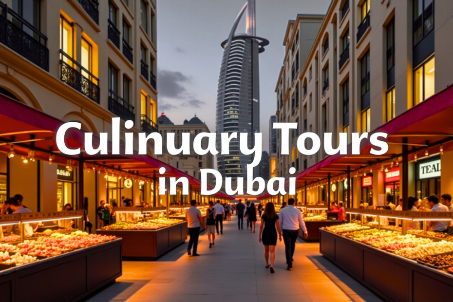 Tour , best Culinary tours in Dubai