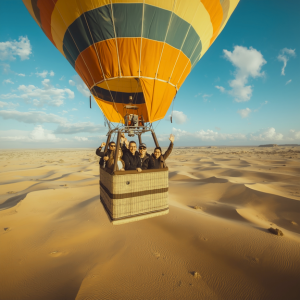Experience the ultimate Dubai adventure with a Hot Air Balloon Desert Safari. Fly over golden dunes at sunrise, witness in flight falcon displays. Safari , Desert Safari 2025 , Dubai Adventures , Falcon Show Sky , Luxury Desert Camp , Desert Photography , Luxury Balloon Experience , Luxury Balloon Experience.