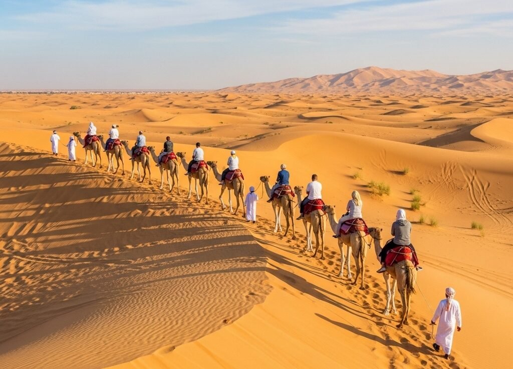 Camel Ride Experiences on Dubai Desert Safari