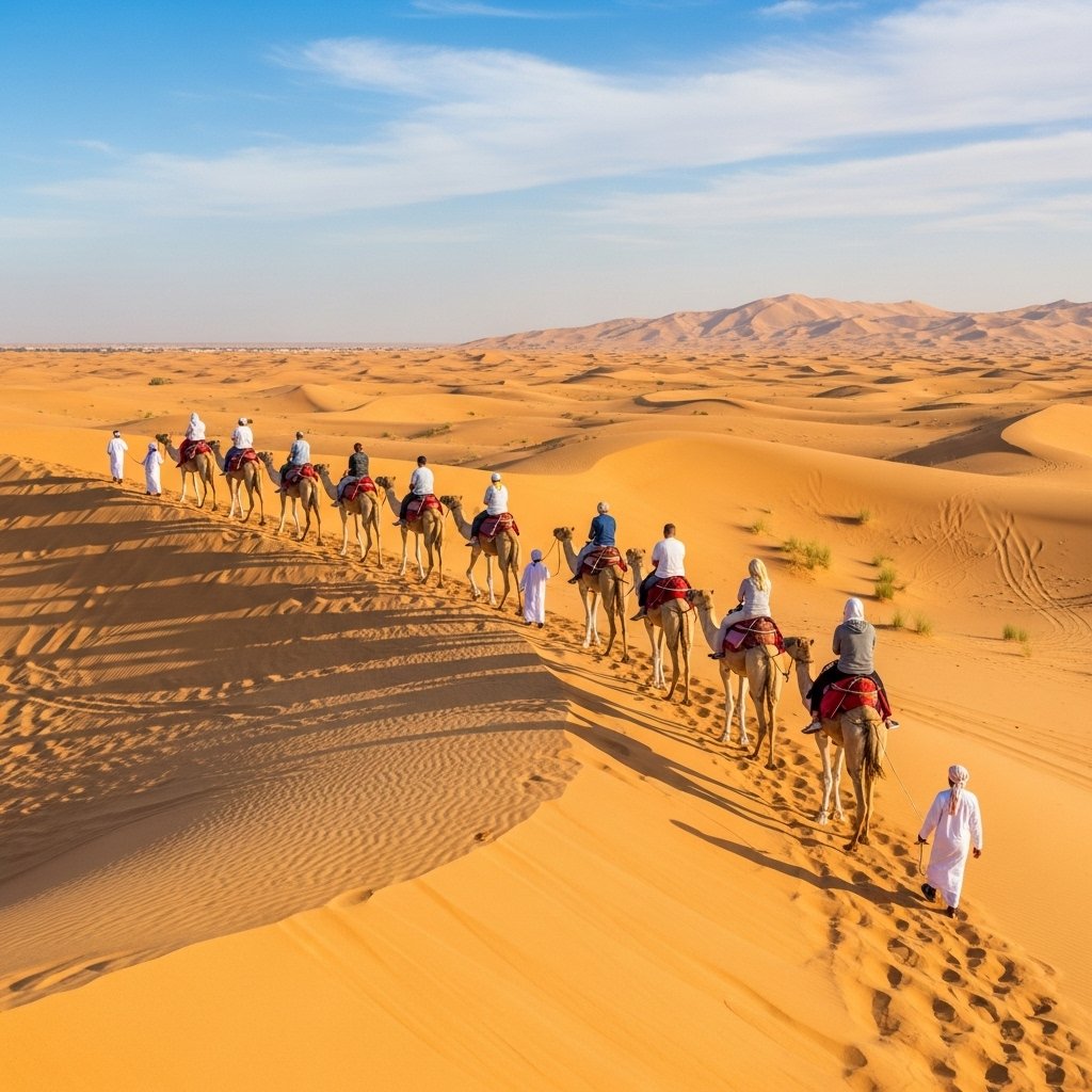 Camel Ride Experiences on Dubai Desert Safari