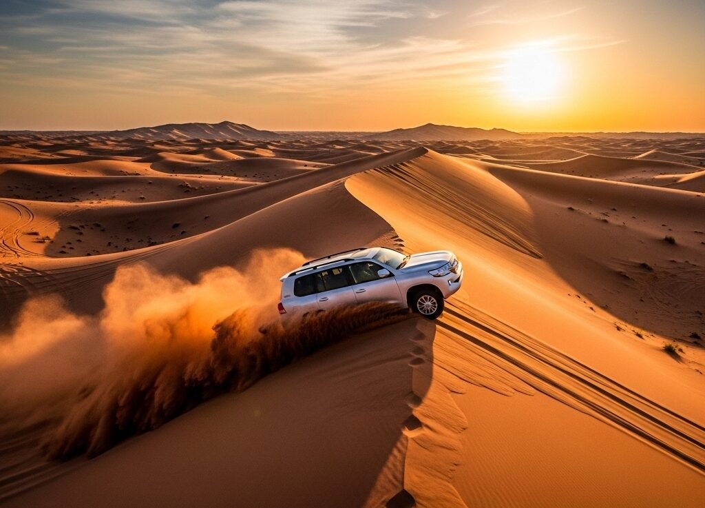 Best Drone Spots Dubai Desert Safari