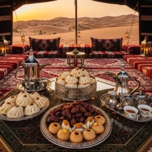Local Snacks on Desert Safari Dubai 