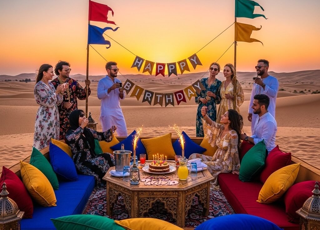 Birthday Celebration in Dubai Desert Safari