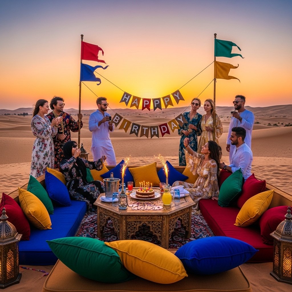 Birthday Celebration in Dubai Desert Safari