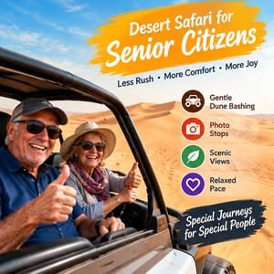 Desert safari senior citizen