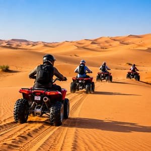 Desert safari  bike ride