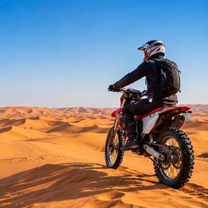 Desert safari  bike ride