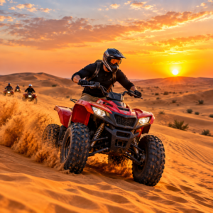 Desert safari bike ride