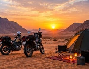 Desert safari bike ride